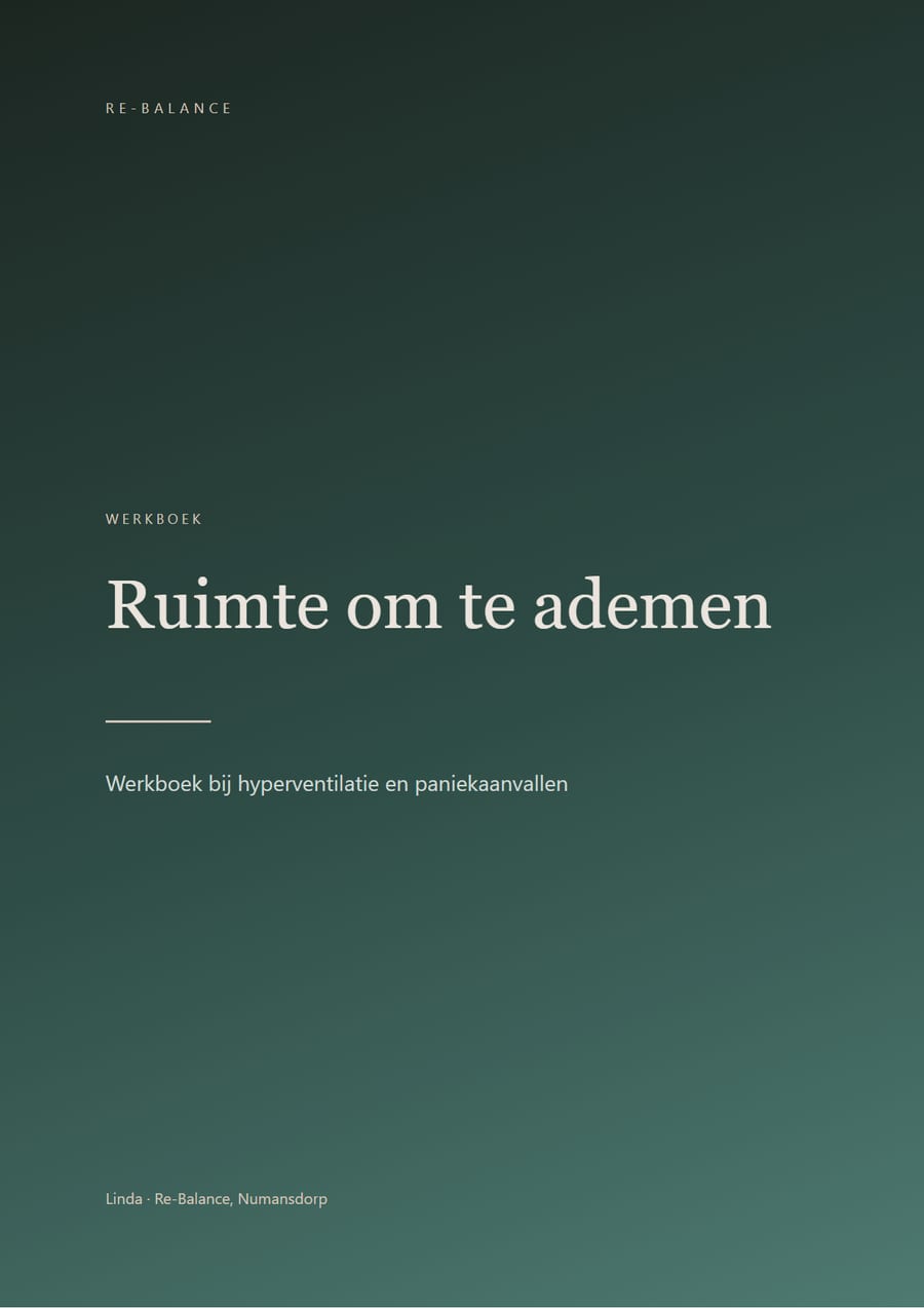 Omslag van het werkboek Ruimte om te ademen